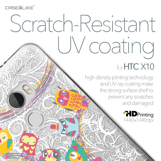 HTC One X10 case Owl Graphic Design 3316 with UV-Coating Scratch-Resistant Case | CASEiLIKE.com