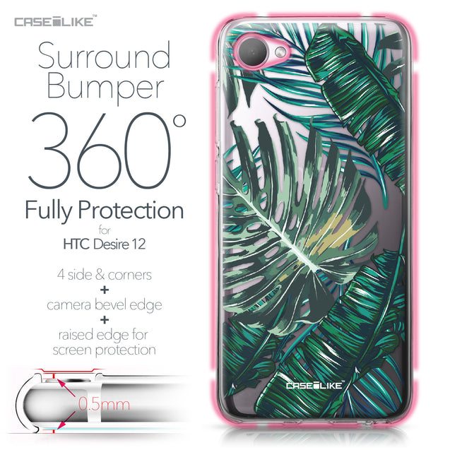 HTC Desire 12 case Tropical Palm Tree 2238 Bumper Case Protection | CASEiLIKE.com