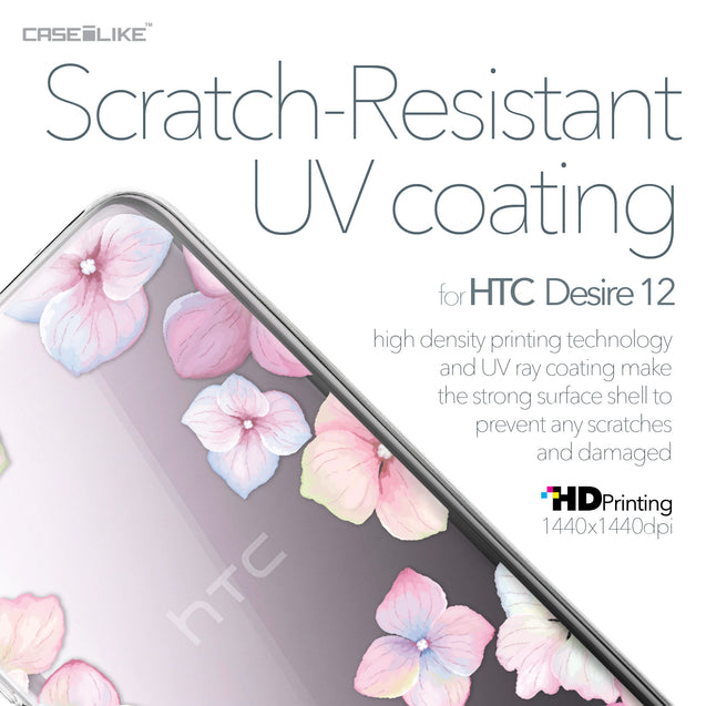 HTC Desire 12 case Hydrangea 2257 with UV-Coating Scratch-Resistant Case | CASEiLIKE.com