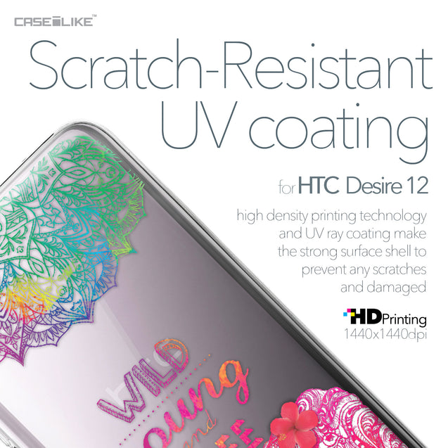 HTC Desire 12 case Mandala Art 2302 with UV-Coating Scratch-Resistant Case | CASEiLIKE.com