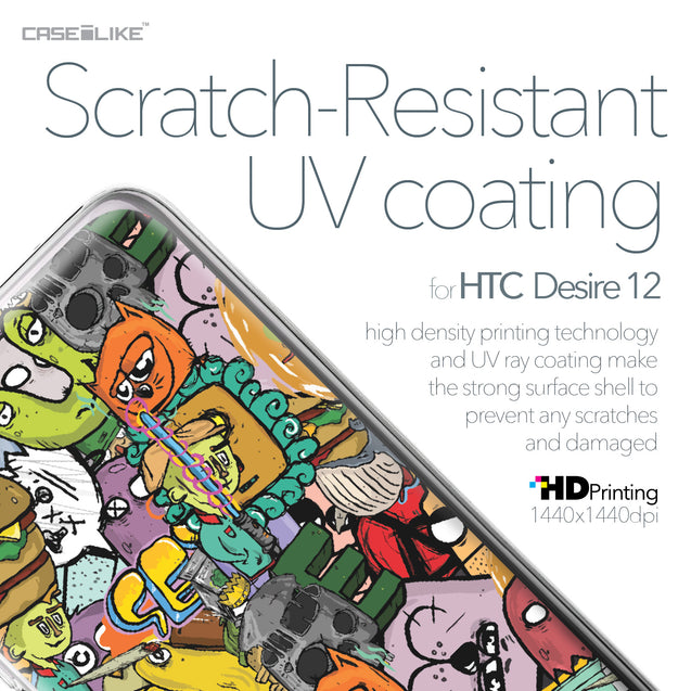 HTC Desire 12 case Graffiti 2731 with UV-Coating Scratch-Resistant Case | CASEiLIKE.com