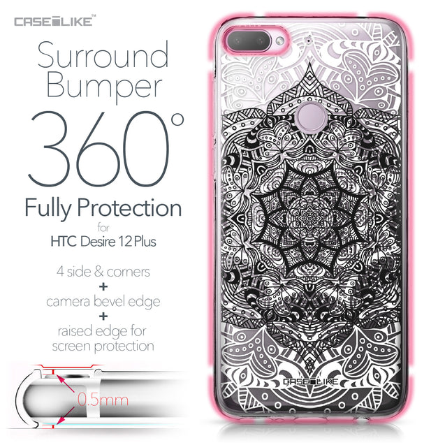 HTC Desire 12 Plus case Mandala Art 2097 Bumper Case Protection | CASEiLIKE.com