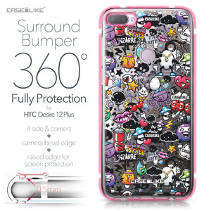 HTC Desire 12 Plus case Graffiti 2703 Bumper Case Protection | CASEiLIKE.com