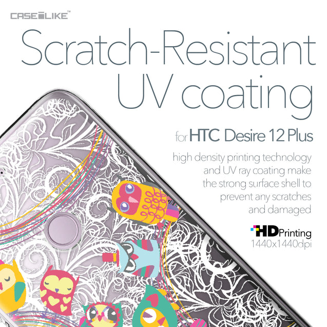 HTC Desire 12 Plus case Owl Graphic Design 3316 with UV-Coating Scratch-Resistant Case | CASEiLIKE.com