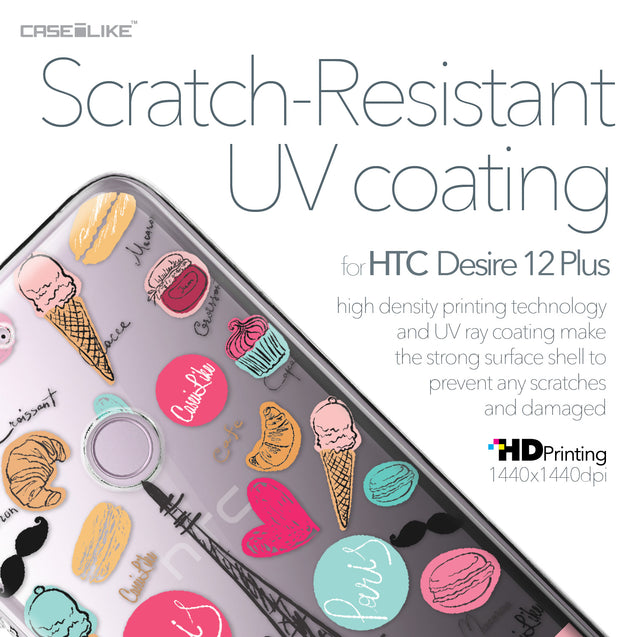 HTC Desire 12 Plus case Paris Holiday 3904 with UV-Coating Scratch-Resistant Case | CASEiLIKE.com