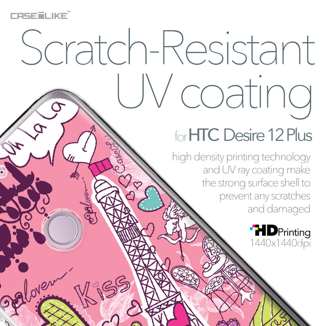 HTC Desire 12 Plus case Paris Holiday 3905 with UV-Coating Scratch-Resistant Case | CASEiLIKE.com