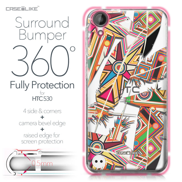 HTC Desire 530 case Indian Tribal Theme Pattern 2054 Bumper Case Protection | CASEiLIKE.com