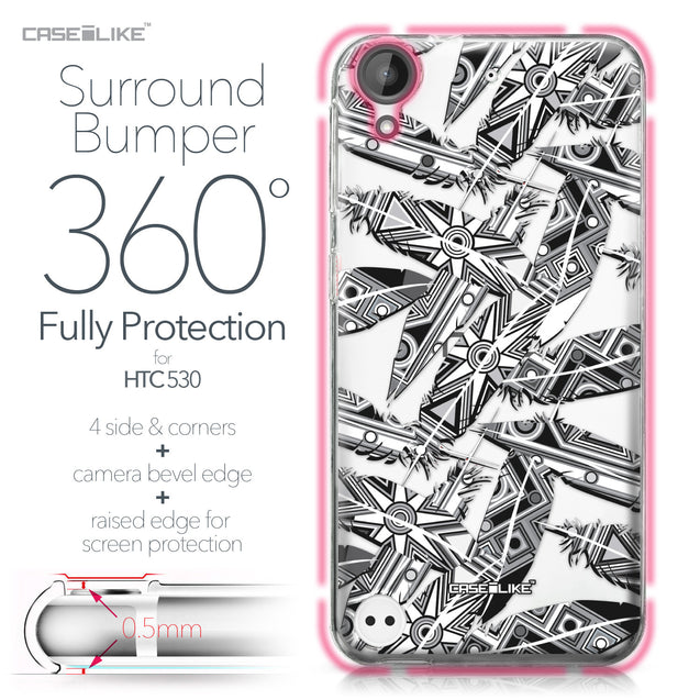 HTC Desire 530 case Indian Tribal Theme Pattern 2056 Bumper Case Protection | CASEiLIKE.com