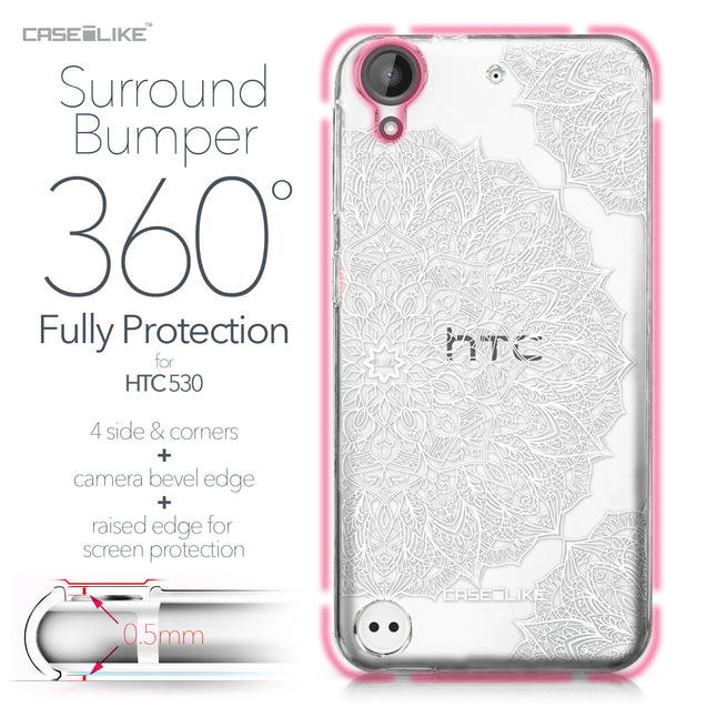 HTC Desire 530 case Mandala Art 2091 Bumper Case Protection | CASEiLIKE.com