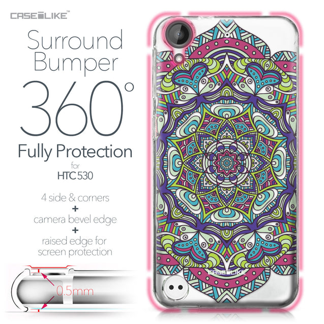 HTC Desire 530 case Mandala Art 2094 Bumper Case Protection | CASEiLIKE.com