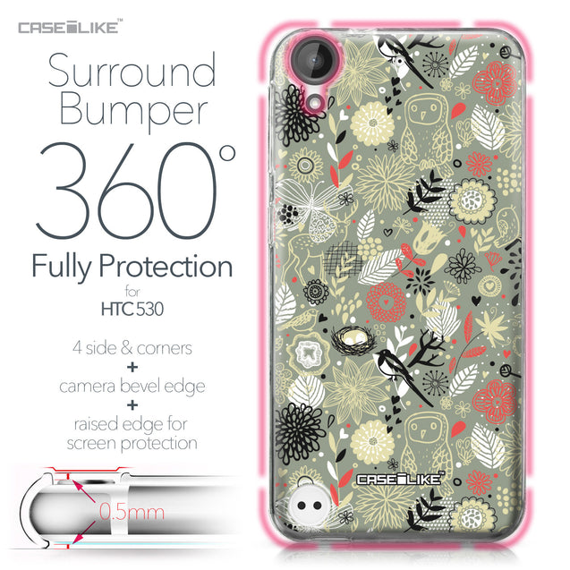 HTC Desire 530 case Spring Forest Gray 2243 Bumper Case Protection | CASEiLIKE.com