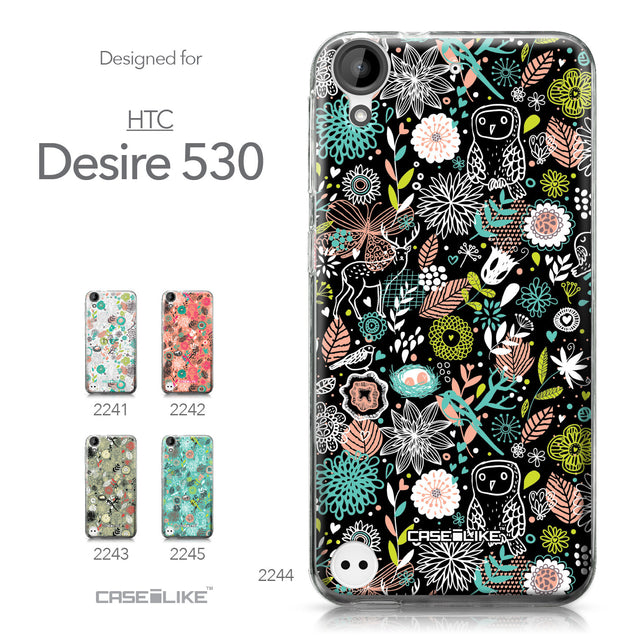 HTC Desire 530 case Spring Forest Black 2244 Collection | CASEiLIKE.com