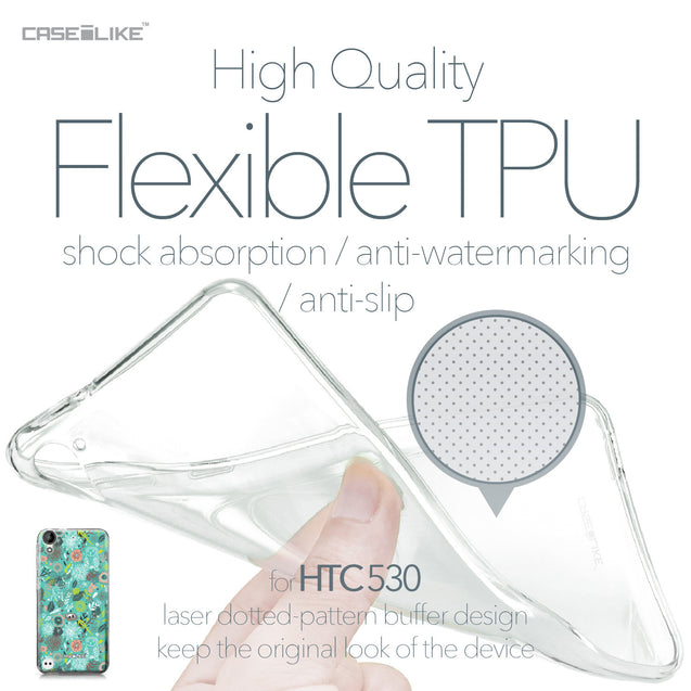 HTC Desire 530 case Spring Forest Turquoise 2245 Soft Gel Silicone Case | CASEiLIKE.com