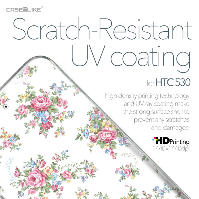 HTC Desire 530 case Floral Rose Classic 2260 with UV-Coating Scratch-Resistant Case | CASEiLIKE.com