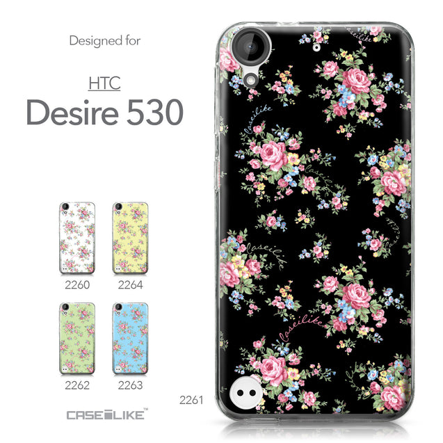 HTC Desire 530 case Floral Rose Classic 2261 Collection | CASEiLIKE.com