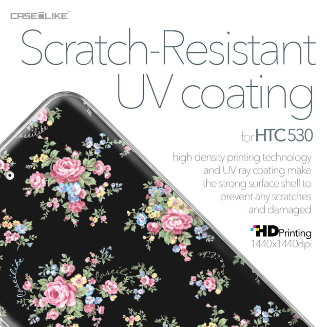 HTC Desire 530 case Floral Rose Classic 2261 with UV-Coating Scratch-Resistant Case | CASEiLIKE.com