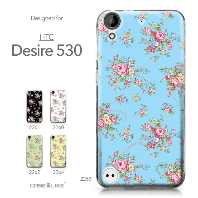 HTC Desire 530 case Floral Rose Classic 2263 Collection | CASEiLIKE.com
