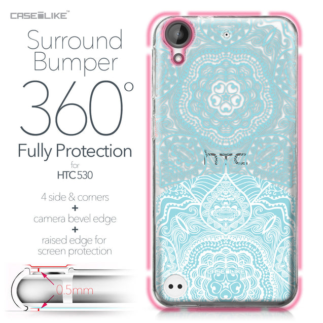 HTC Desire 530 case Mandala Art 2306 Bumper Case Protection | CASEiLIKE.com