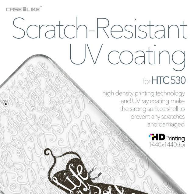 HTC Desire 530 case Quote 2404 with UV-Coating Scratch-Resistant Case | CASEiLIKE.com