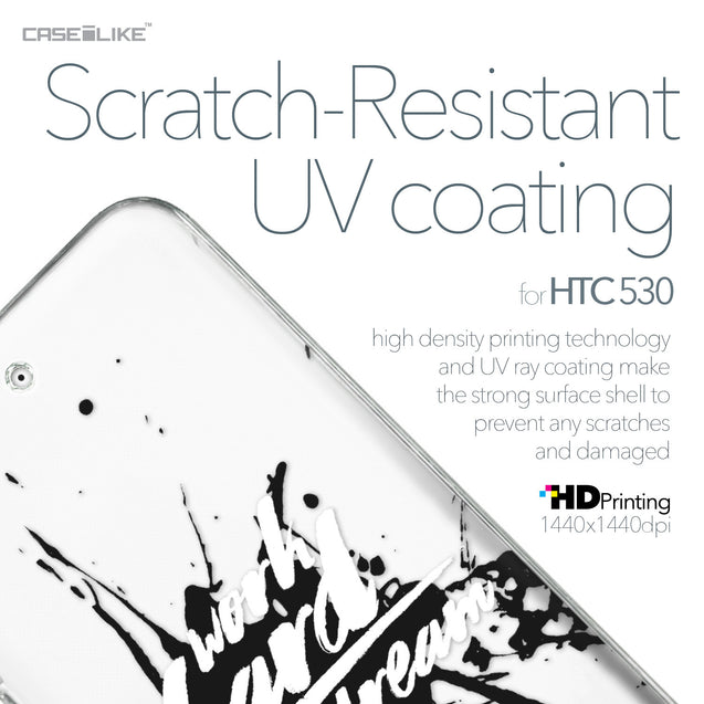 HTC Desire 530 case Quote 2414 with UV-Coating Scratch-Resistant Case | CASEiLIKE.com
