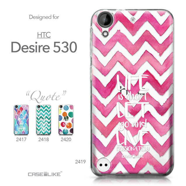 HTC Desire 530 case Quote 2419 Collection | CASEiLIKE.com