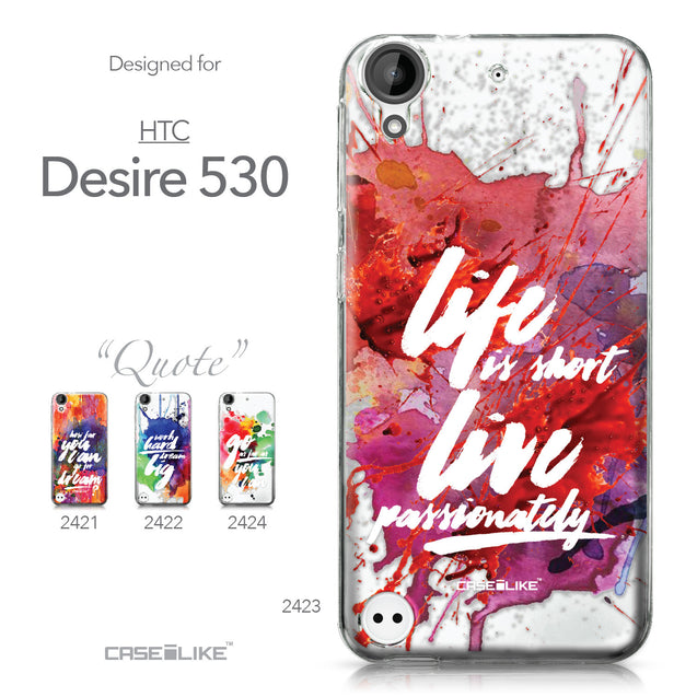 HTC Desire 530 case Quote 2423 Collection | CASEiLIKE.com