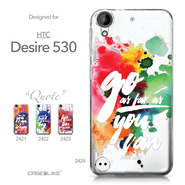 HTC Desire 530 case Quote 2424 Collection | CASEiLIKE.com