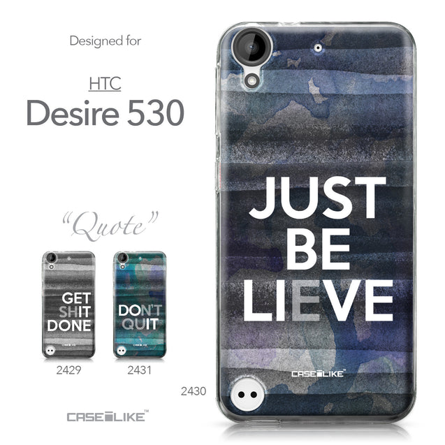 HTC Desire 530 case Quote 2430 Collection | CASEiLIKE.com