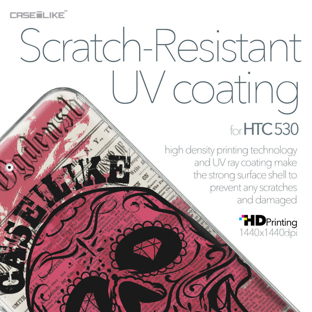 HTC Desire 530 case Art of Skull 2523 with UV-Coating Scratch-Resistant Case | CASEiLIKE.com