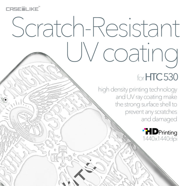 HTC Desire 530 case Art of Skull 2530 with UV-Coating Scratch-Resistant Case | CASEiLIKE.com