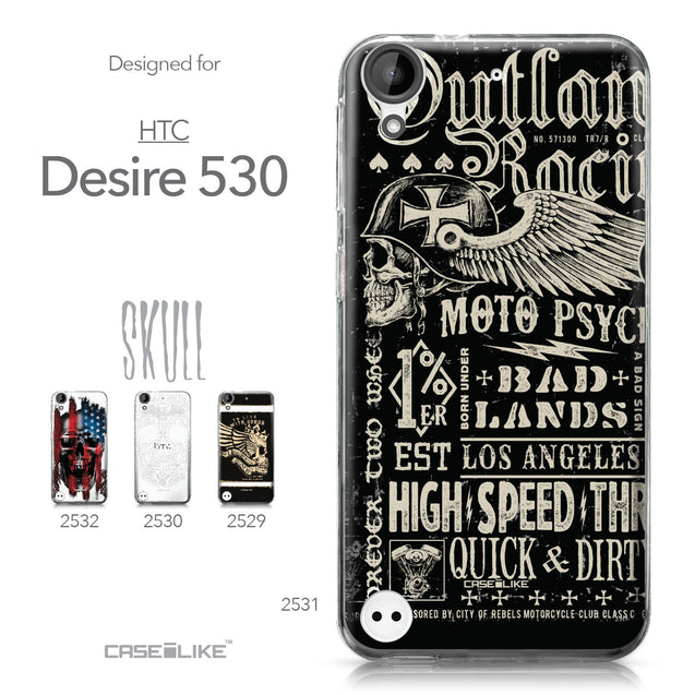 HTC Desire 530 case Art of Skull 2531 Collection | CASEiLIKE.com