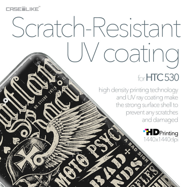 HTC Desire 530 case Art of Skull 2531 with UV-Coating Scratch-Resistant Case | CASEiLIKE.com