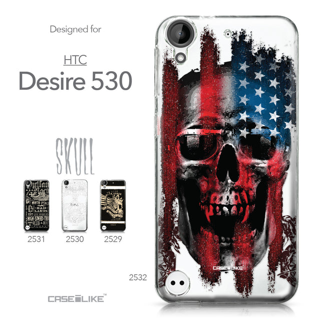 HTC Desire 530 case Art of Skull 2532 Collection | CASEiLIKE.com