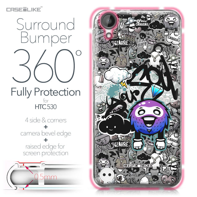 HTC Desire 530 case Graffiti 2706 Bumper Case Protection | CASEiLIKE.com