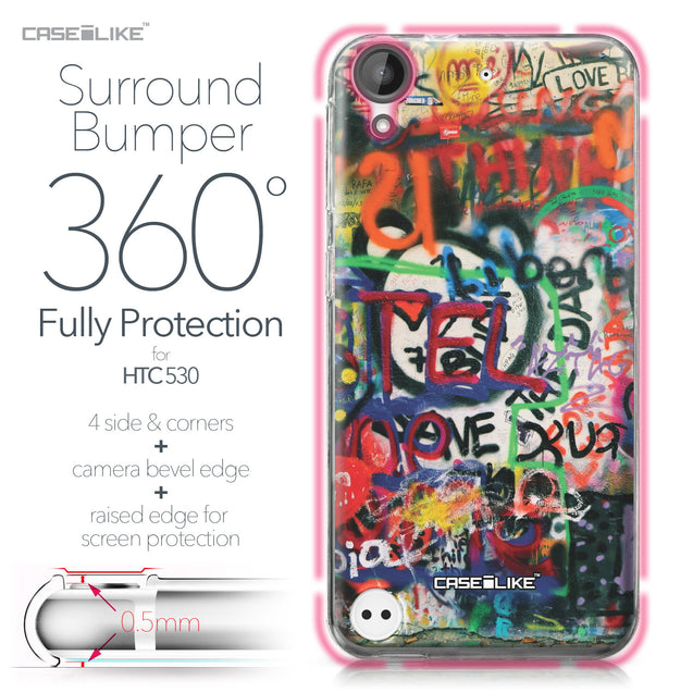 HTC Desire 530 case Graffiti 2721 Bumper Case Protection | CASEiLIKE.com