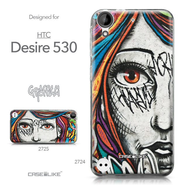 HTC Desire 530 case Graffiti Girl 2724 Collection | CASEiLIKE.com
