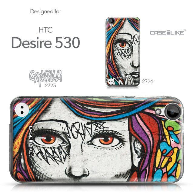 HTC Desire 530 case Graffiti Girl 2725 Collection | CASEiLIKE.com