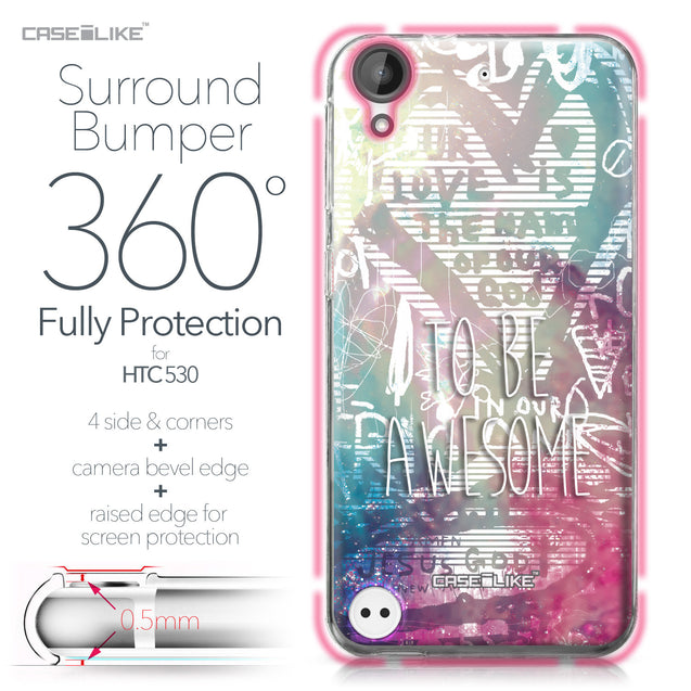 HTC Desire 530 case Graffiti 2726 Bumper Case Protection | CASEiLIKE.com