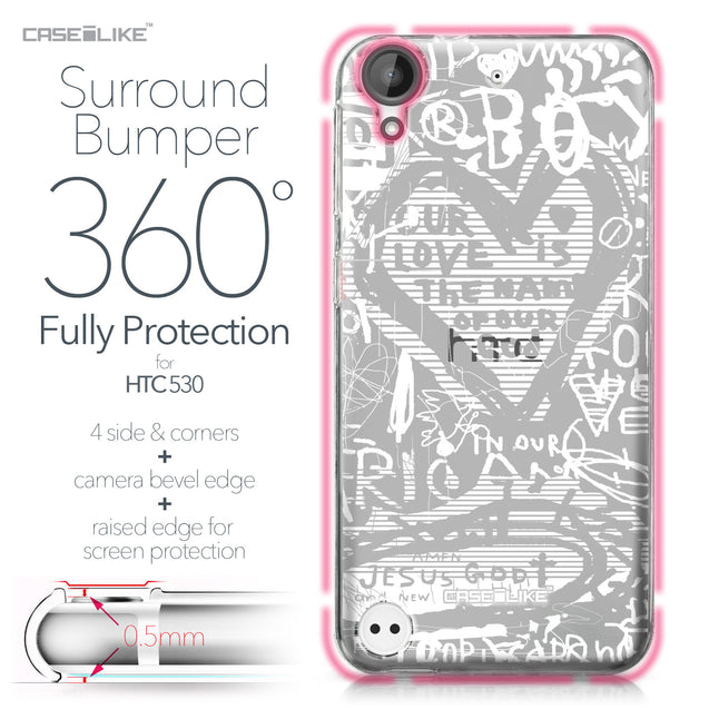 HTC Desire 530 case Graffiti 2730 Bumper Case Protection | CASEiLIKE.com