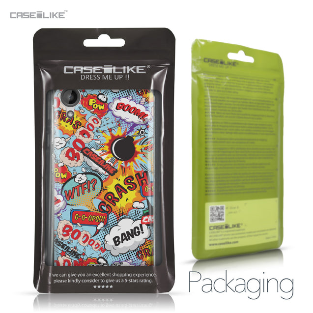 HTC Desire 530 case Comic Captions Blue 2913 Retail Packaging | CASEiLIKE.com