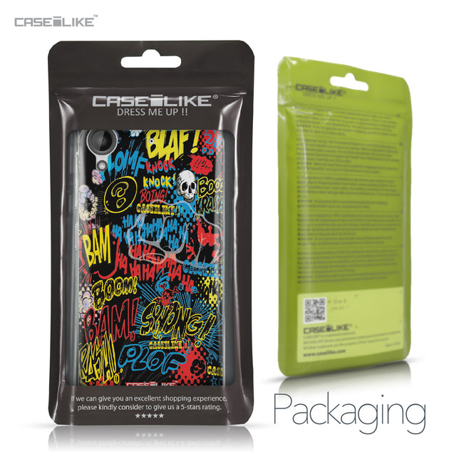 HTC Desire 530 case Comic Captions Black 2915 Retail Packaging | CASEiLIKE.com