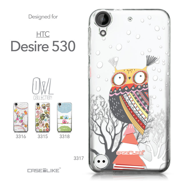 HTC Desire 530 case Owl Graphic Design 3317 Collection | CASEiLIKE.com