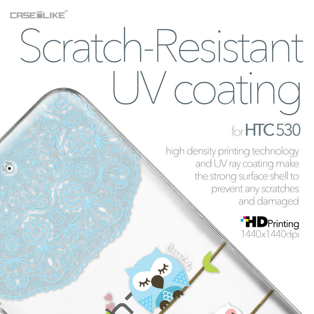 HTC Desire 530 case Owl Graphic Design 3318 with UV-Coating Scratch-Resistant Case | CASEiLIKE.com
