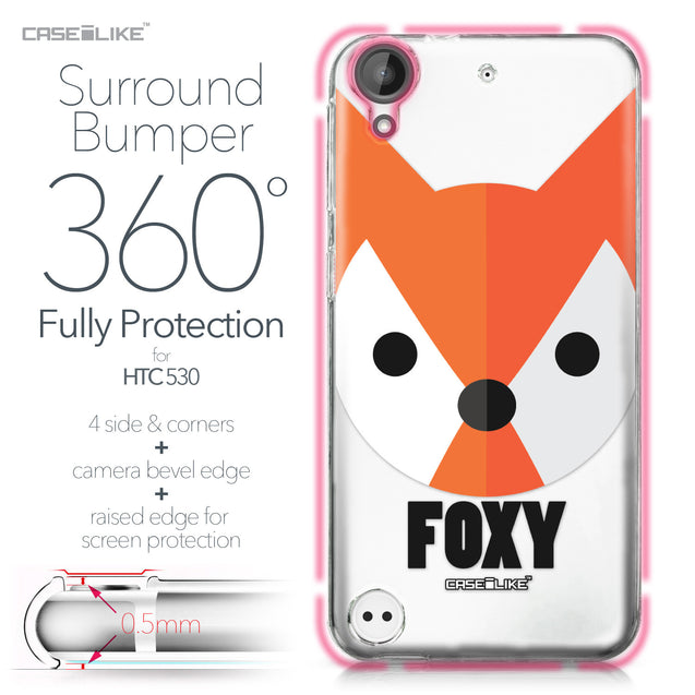 HTC Desire 530 case Animal Cartoon 3637 Bumper Case Protection | CASEiLIKE.com