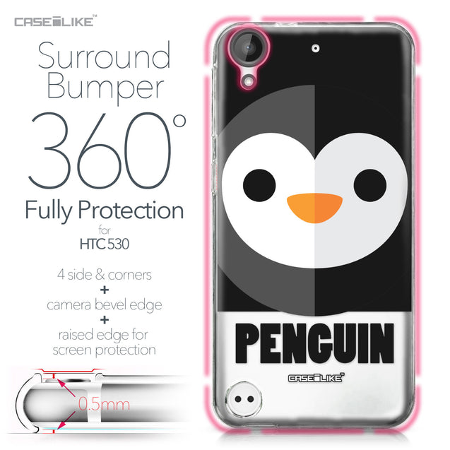 HTC Desire 530 case Animal Cartoon 3640 Bumper Case Protection | CASEiLIKE.com