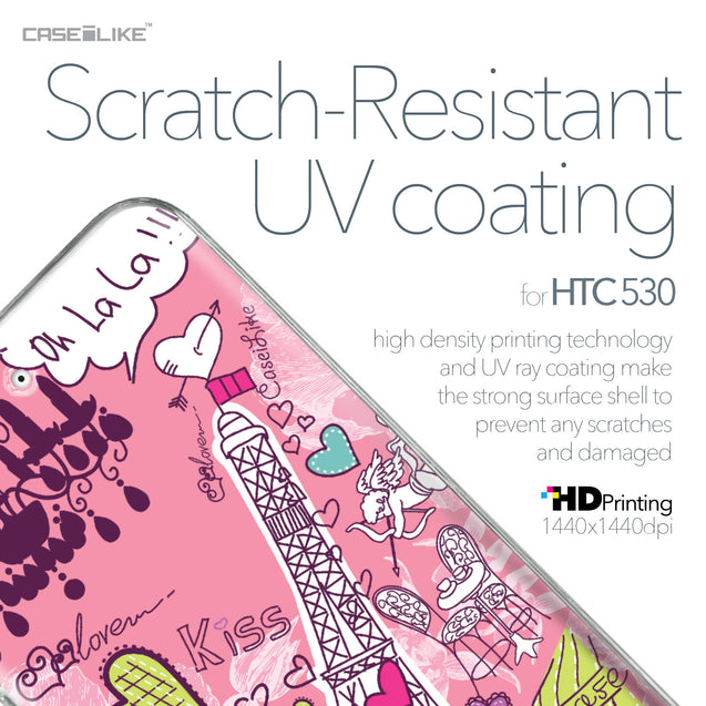 HTC Desire 530 case Paris Holiday 3905 with UV-Coating Scratch-Resistant Case | CASEiLIKE.com