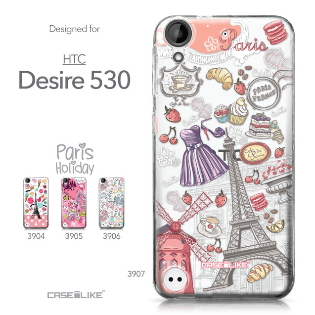 HTC Desire 530 case Paris Holiday 3907 Collection | CASEiLIKE.com