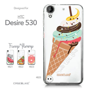 HTC Desire 530 case Ice Cream 4820 Collection | CASEiLIKE.com