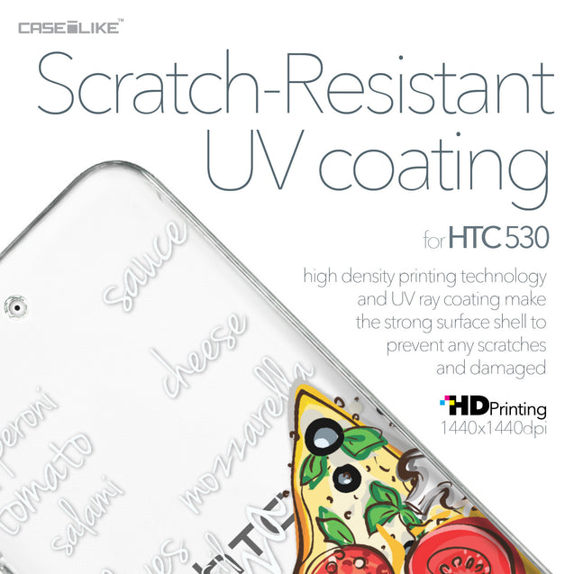 HTC Desire 530 case Pizza 4822 with UV-Coating Scratch-Resistant Case | CASEiLIKE.com