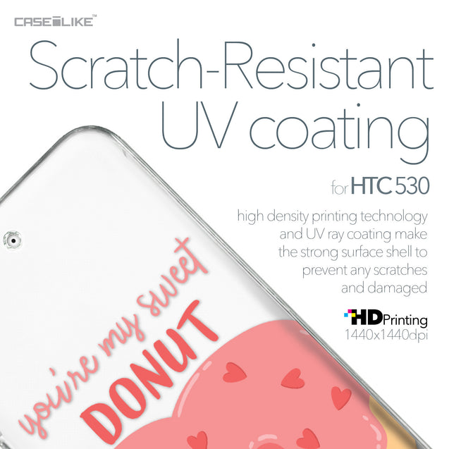 HTC Desire 530 case Dounuts 4823 with UV-Coating Scratch-Resistant Case | CASEiLIKE.com